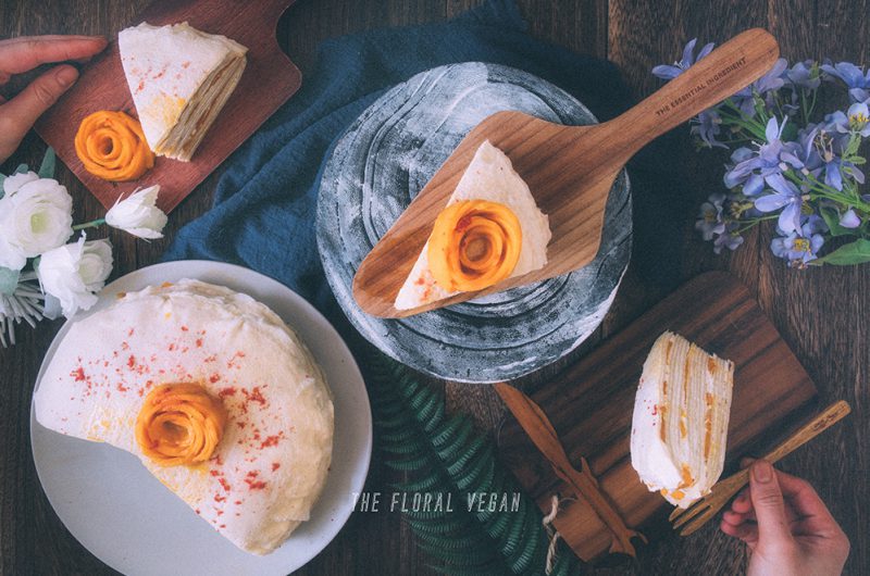 Mango Crepe Cake (Vegan)